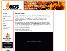 Tablet Screenshot of kaminofenanschluss.de